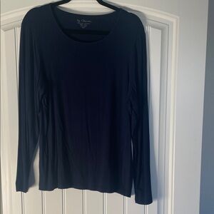 Chico's Deep Blue Long Sleeve Tee